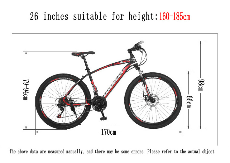 jienate  Bicycle Mens Aluminum Mountainbike Rim 26 Inch Mountain Bike 24er Mtb Bicicleta