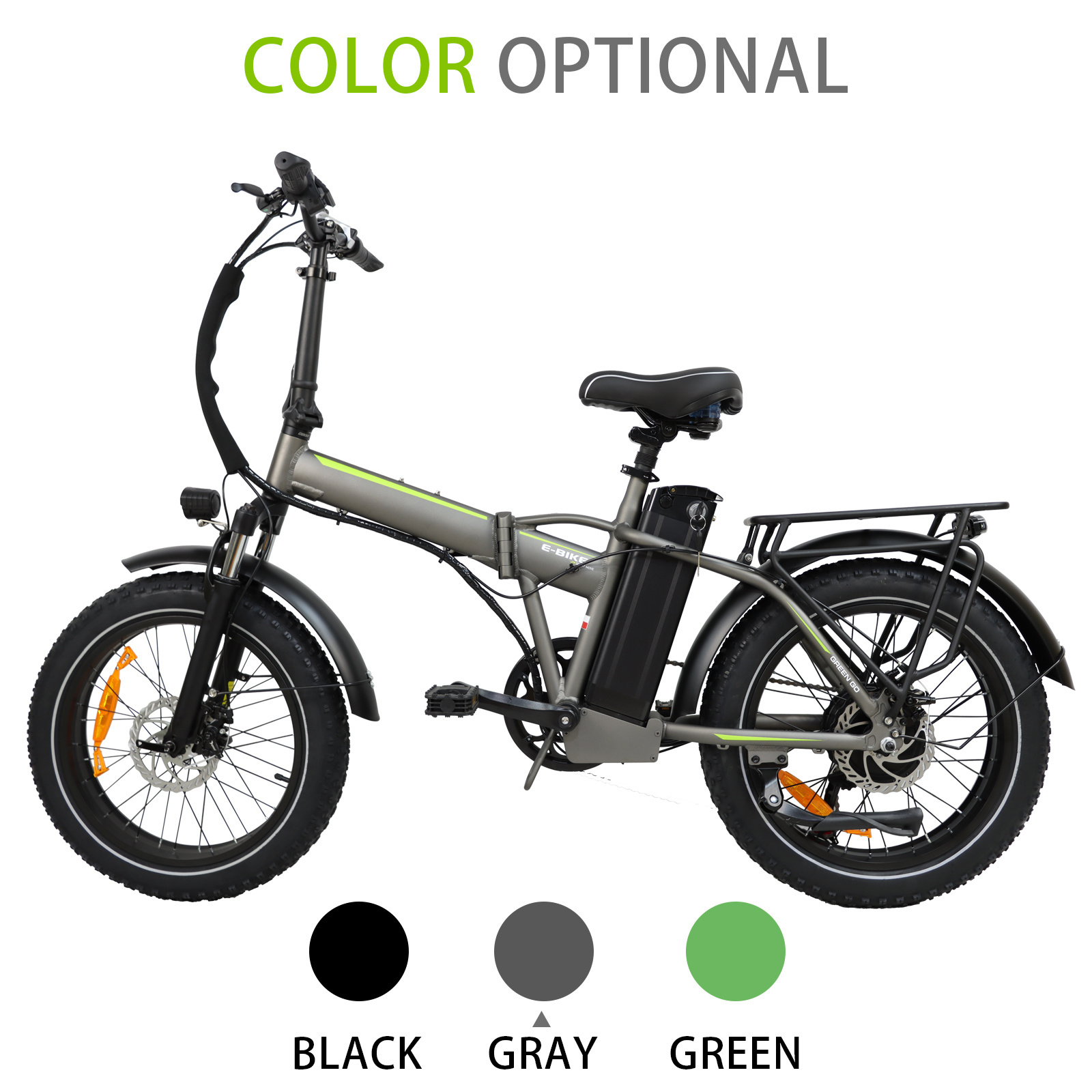 48V 500W Electric Mountain Bike 20*4 Folding Lithium Battery Rear Hub Carbon Folding Ebike Aluminum Alloy 20 Rear Fat 250W 150KG