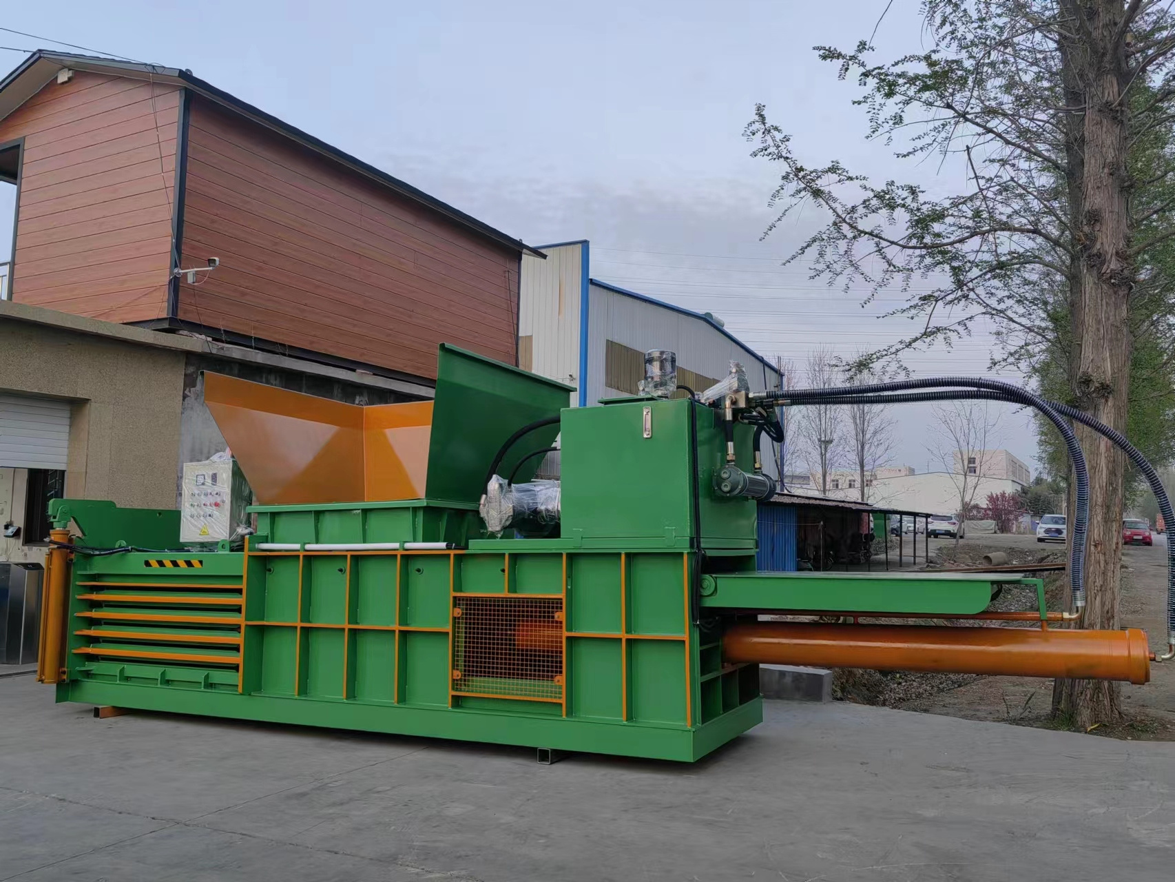 Carton Compress Baler Machine automatic baling press horizontal baler machine