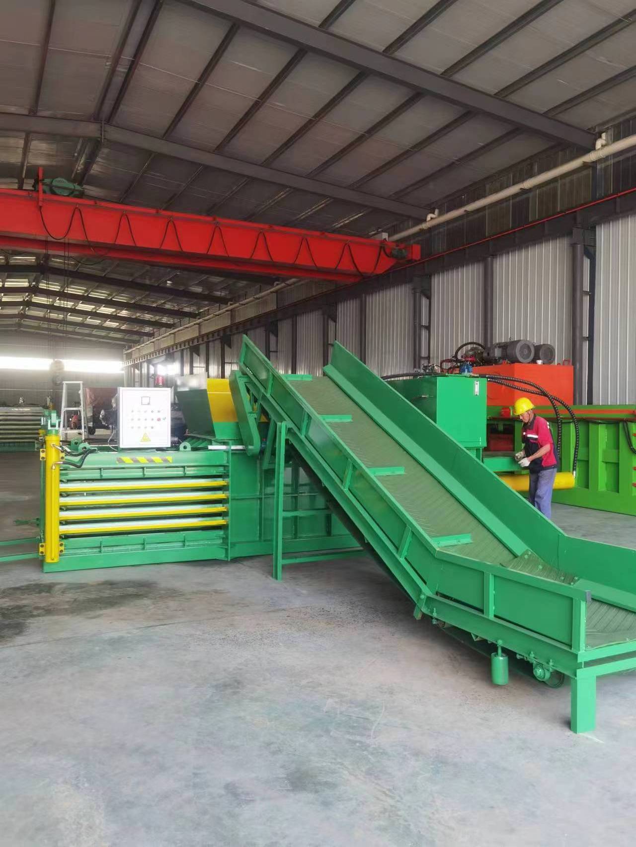 Carton Compress Baler Machine automatic baling press horizontal baler machine