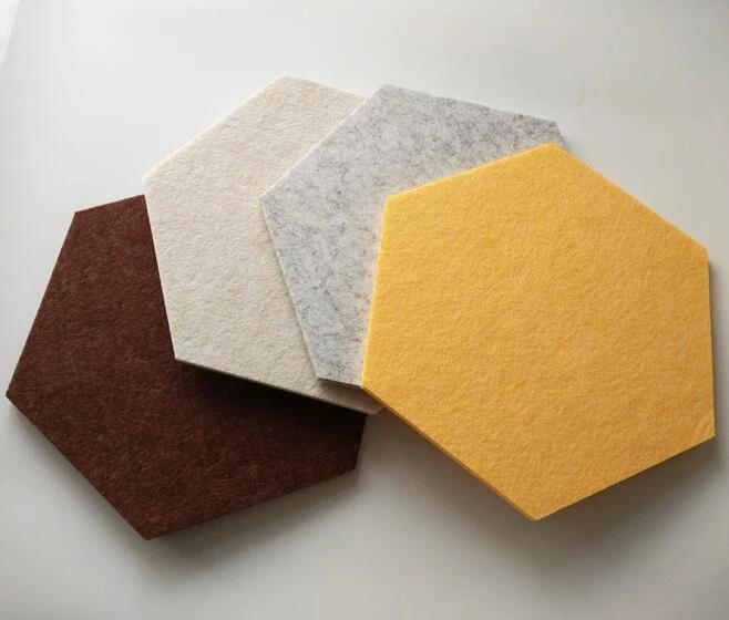 12mm Thick Decorative Wall Tiles acoustic panels soundproof polyester felt