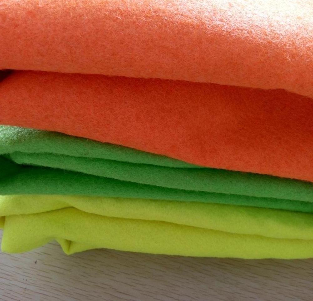 Hot Sale 2mm 3mm 4mm 5mm Nonwoven  Fabric Rolls Tennis Ball felt