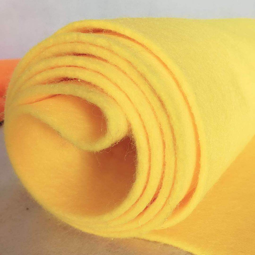 2mm 3mm needle punched tennis ball felt fabric polyester tennis felt fabric