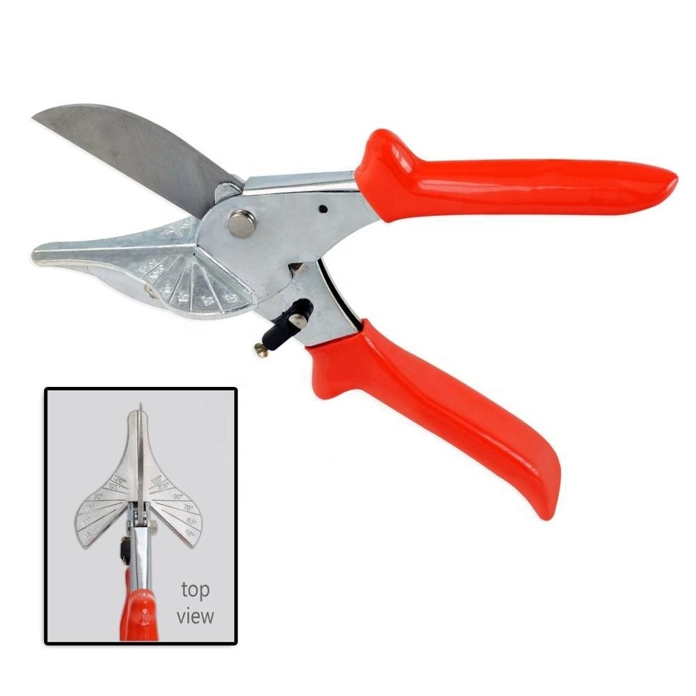 Mitre Shears Multi Angled Steel Trim Cutters PVC Trim Tube Cutting Hand Tool Miter Shears