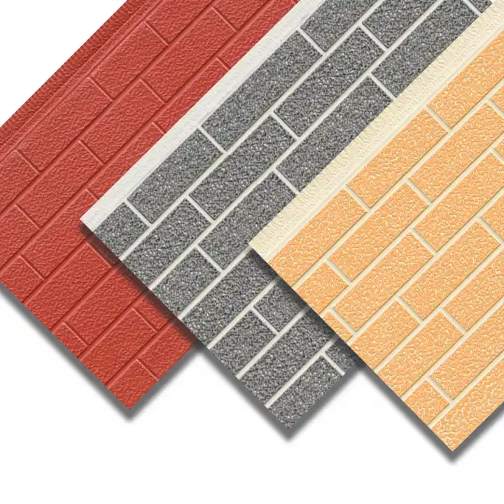 Big Standard Brick Series light weight exterior wall panels 3D Hard Polyurethane Foam