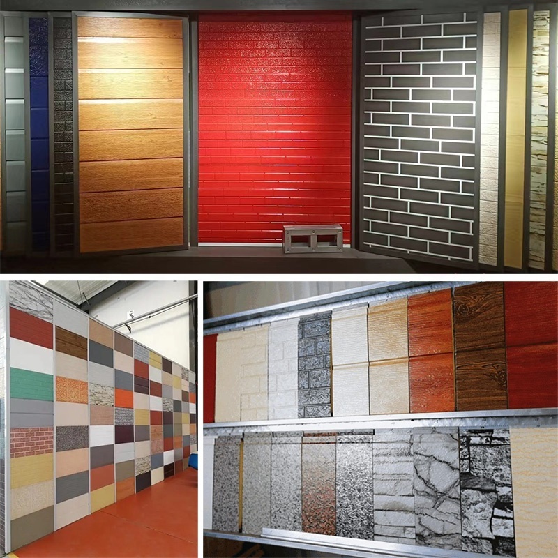 Sandwich Wall Panel fireproof insulation sandwich board metal siding panels exterior wall polyurethane sandwich panels