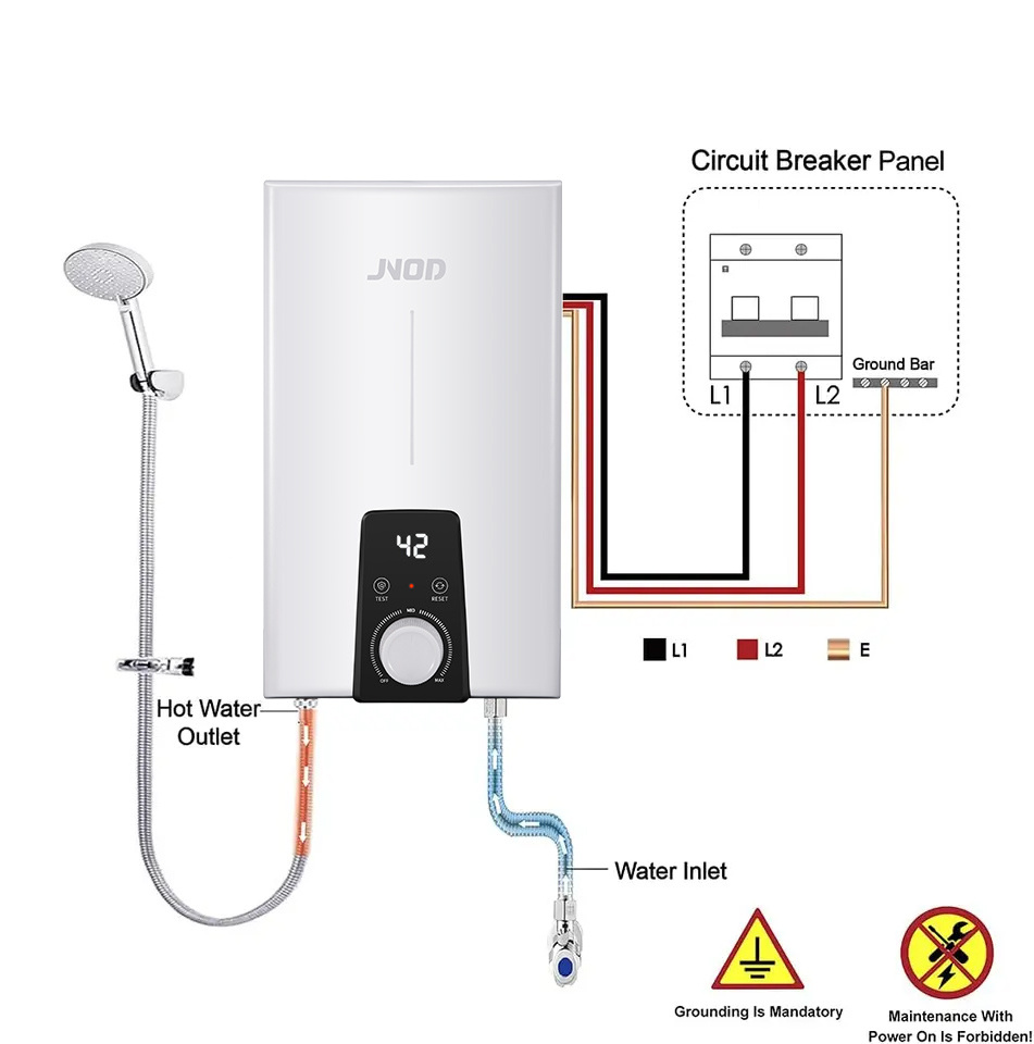 chauffe eau instantan CE CB ELCB 220V instantaneous shower mini electric tankless shower hot water heater