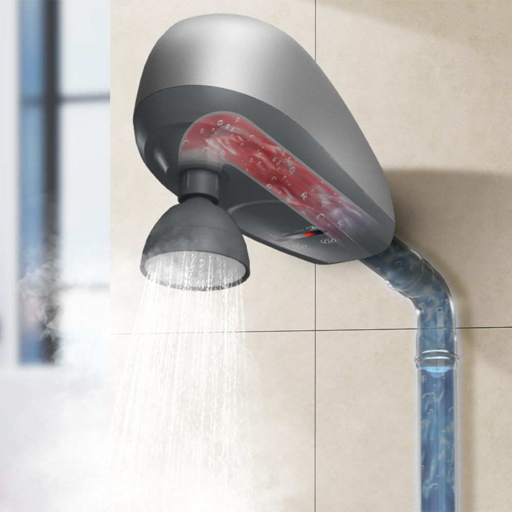 120V 220V Low Power Wall Mounted On Demand Electric Instant Hot Water Heater Getser Shower Head