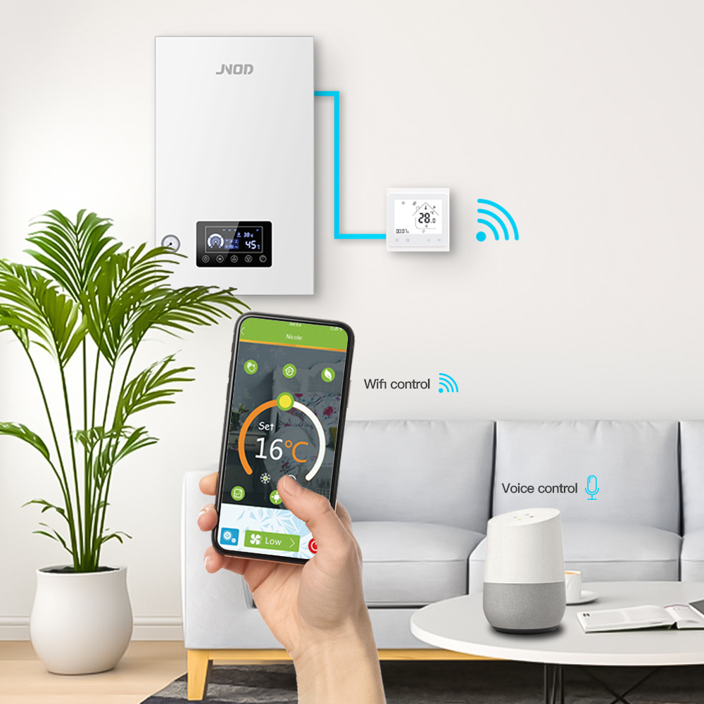 WiFi control Smart Appliances Electric Heating Combi Boiler For Room Central Heating And Hot Water