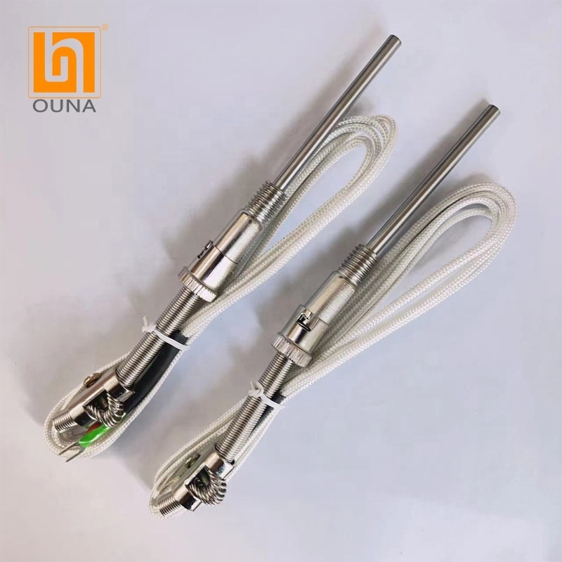 Pressure spring thermocouple temperature sensor thermal couple temperature wire shield wire