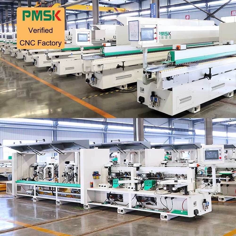 PMSK Automatic Pvc Mdf Wood Cnc Edge Bander Machinery Board Pre Milling Woodworking Edge Banding Machine For Furniture Trimming