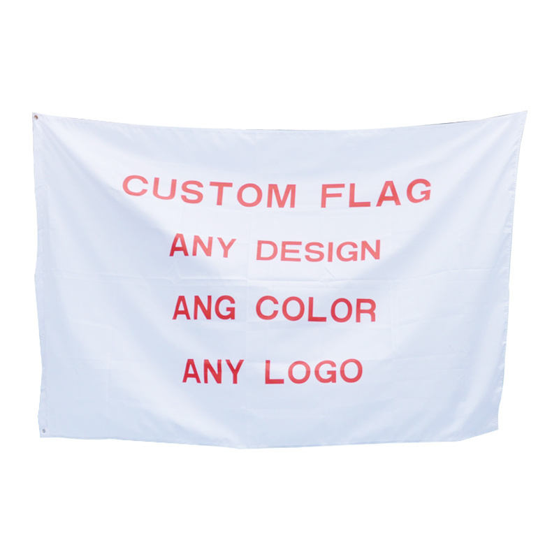 wholesale outdoor any size standard advertising 3x5 flags promotion white custom flags,banner