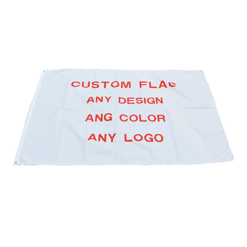 wholesale outdoor any size standard advertising 3x5 flags promotion white custom flags,banner