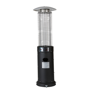 Round Glass Tube Natural Propane Gas Flame Outdoor Patio Heater