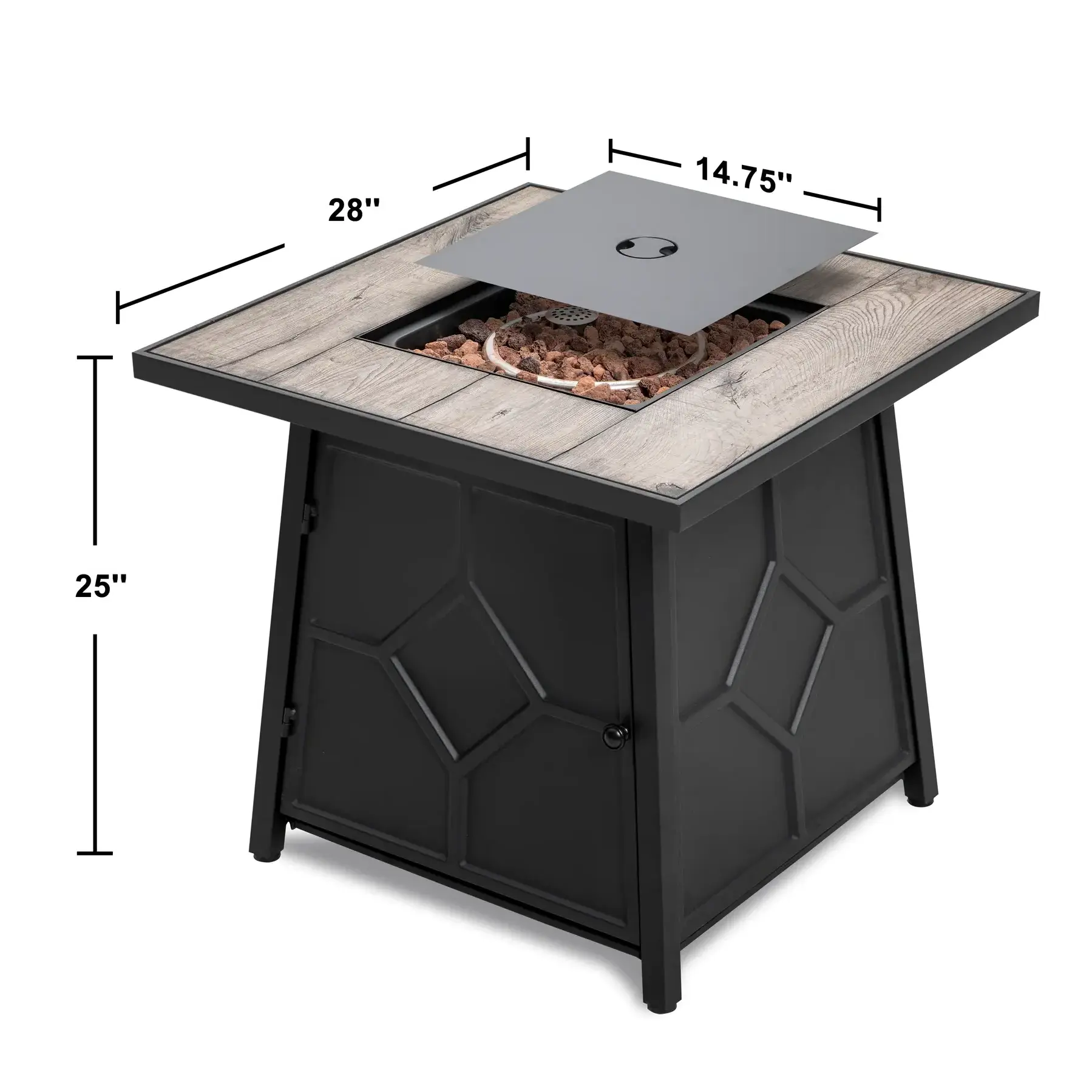 2024 New Fire Pit Corten Steel Glass Outdoor Fire Pit Firepit Table Gas Corten Steel Customized Outdoor Corten Steel Fire Pit