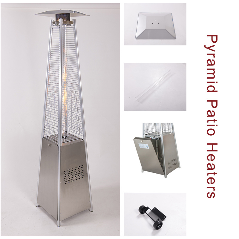 Event decoration pyramid freestanding 13kw outdoor gas patio heaters