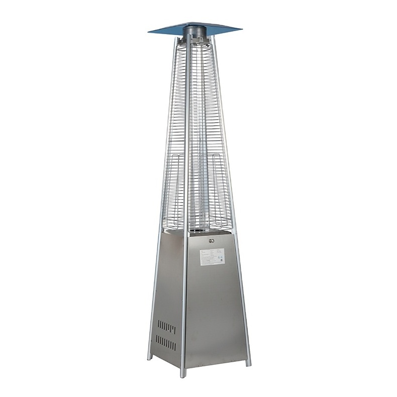 Outdoor Standing Propane Patio Pyramid Heater Stainless Steel Garden Flame Pyramid Patio Heater