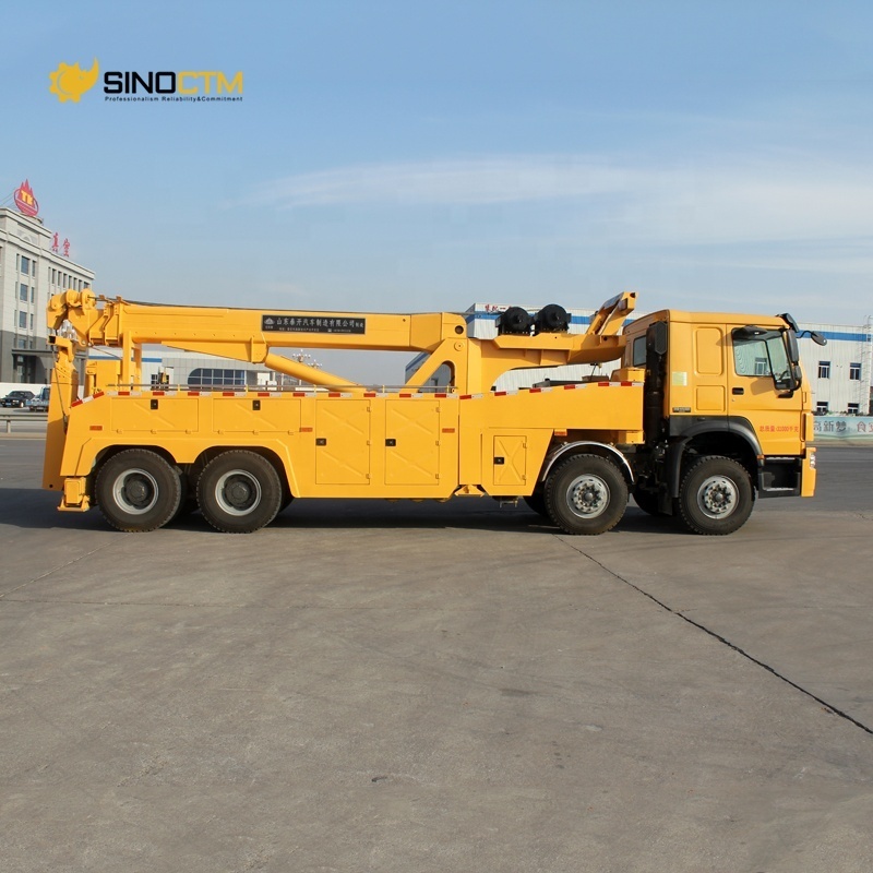 Sinotruk 40tons rotator recovery truck new and used wrecker tow trucks for sale