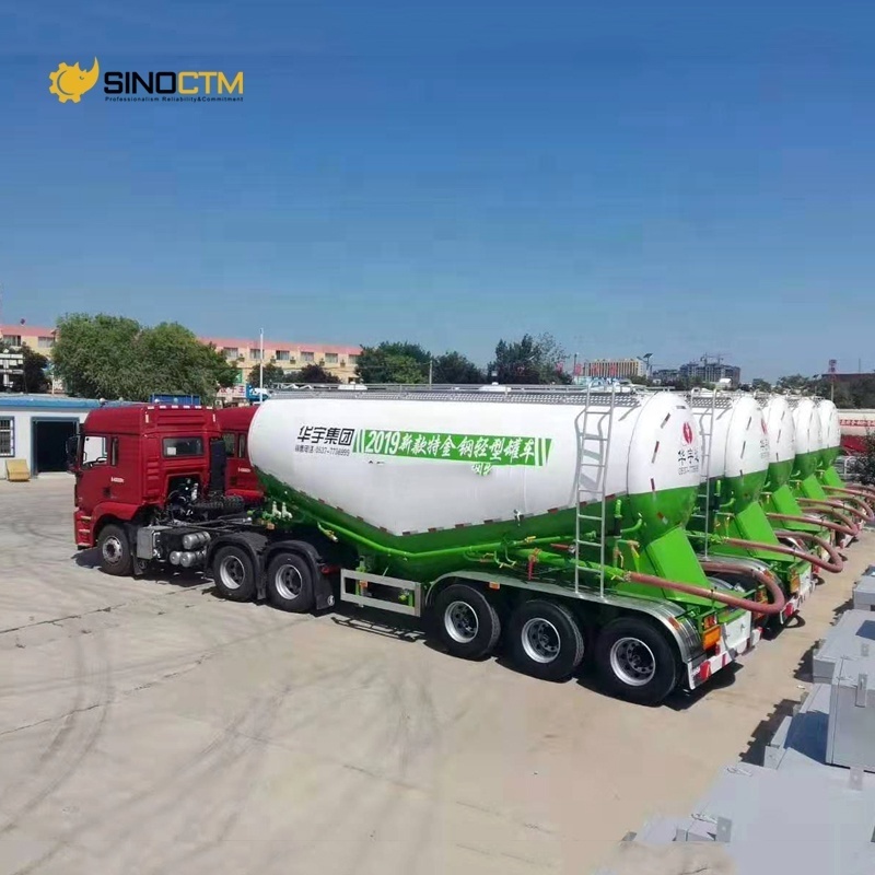 3axle semi trailer Factory Selling 30-60m3 Cement Bulker with Compressor