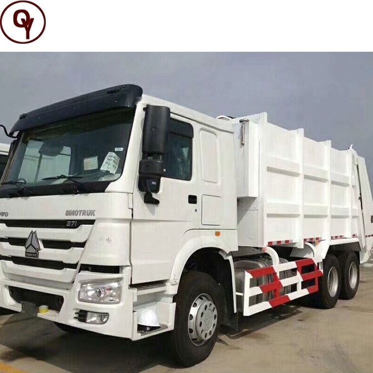 Sinotruk HOWO waste truck container garbage compactor truck price