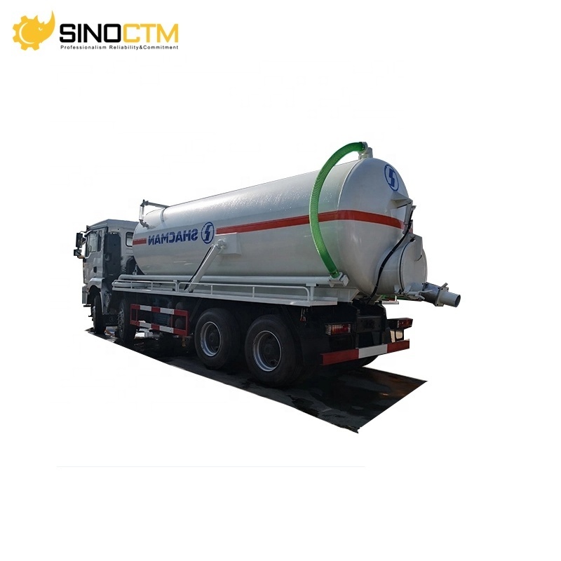 Shacman Waste Vacuum Sewage Fecal Septic Suction Cleaner Jetting Truck