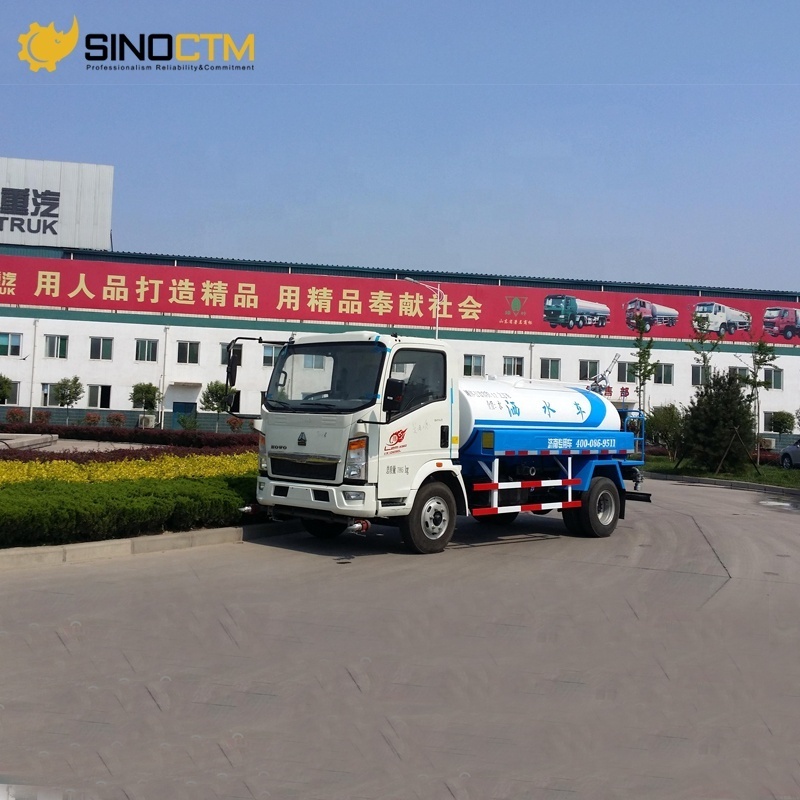 Left Hand Drive Sinotruk 10000 Liter Water Truck 4x2 Howo Water Truck Tank Tanker Price