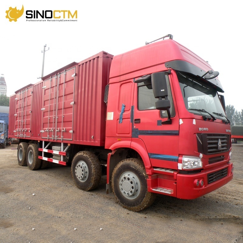 Sinotruk HOWO 8X4 Cargo Truck 12W Lorry Goods Transport Heavy van Cargo Truck