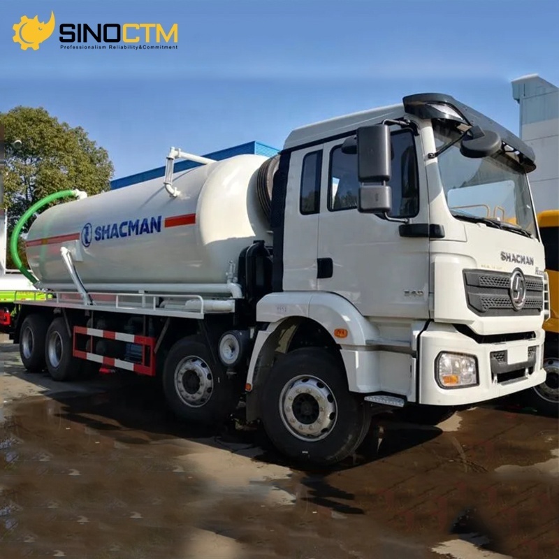 Shacman Waste Vacuum Sewage Fecal Septic Suction Cleaner Jetting Truck