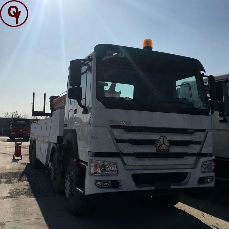 Sinotruk Howo 8x4 rotator flat bed recovery tow truck for sale