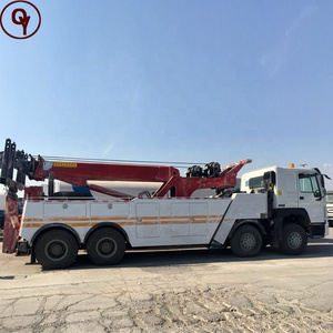 Sinotruk Howo 8x4 rotator flat bed recovery tow truck for sale