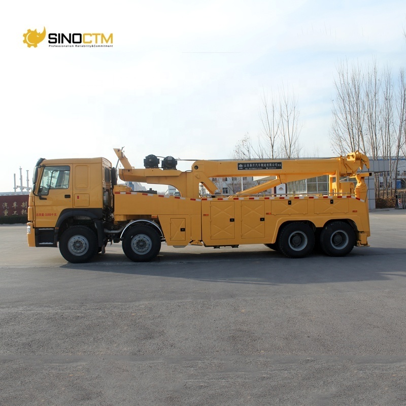 Sinotruk 40tons rotator recovery truck new and used wrecker tow trucks for sale