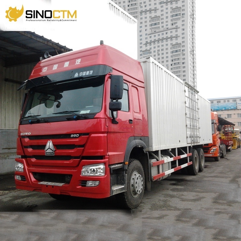 Sinotruck HOWO 8X4 12 Wheeler 371HP 40ton Heavy Lorry Stake Transport Van Crane Cargo Truck