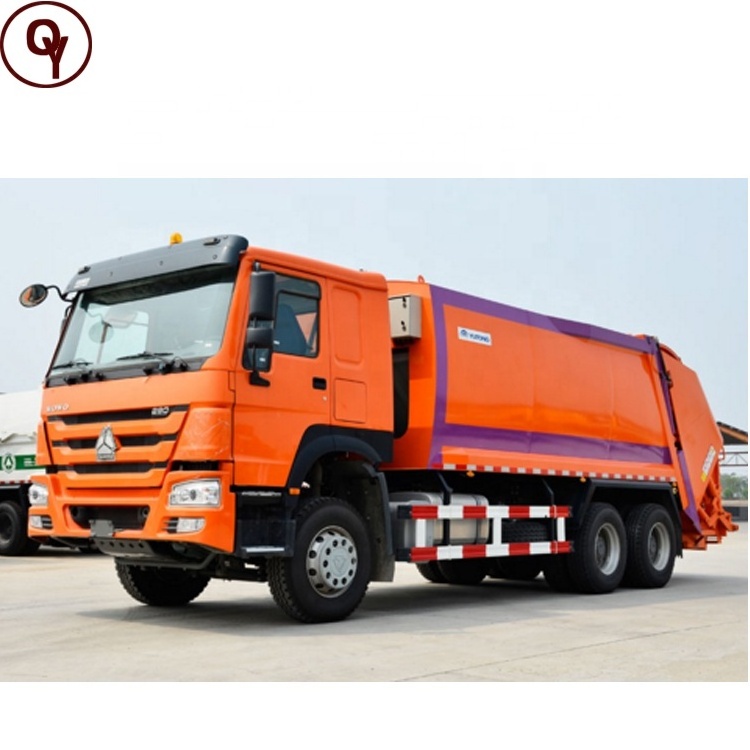 Sinotruk HOWO waste truck container garbage compactor truck price