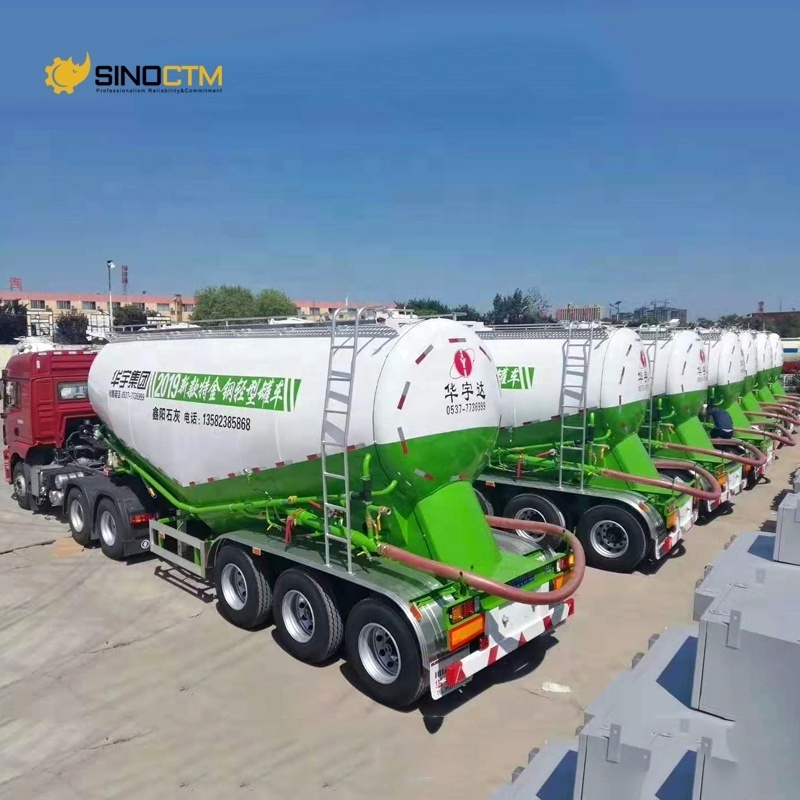 3axle semi trailer Factory Selling 30-60m3 Cement Bulker with Compressor