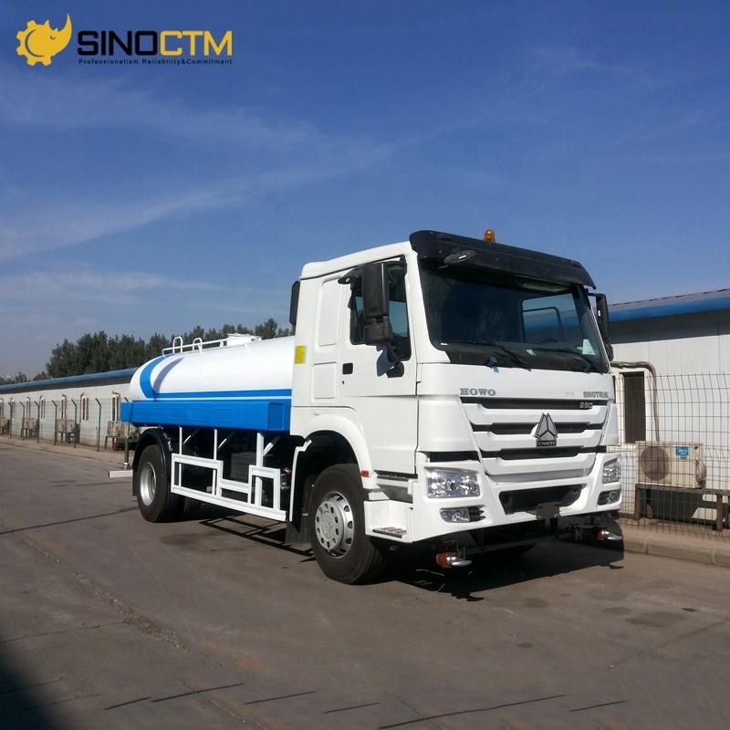 Howo 4x2 LHD water tanker truck 270 Hp Engine E2 type 10000 liter water bowser