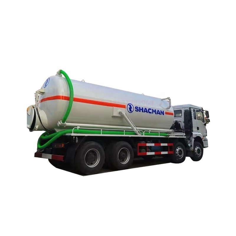 Shacman Waste Vacuum Sewage Fecal Septic Suction Cleaner Jetting Truck