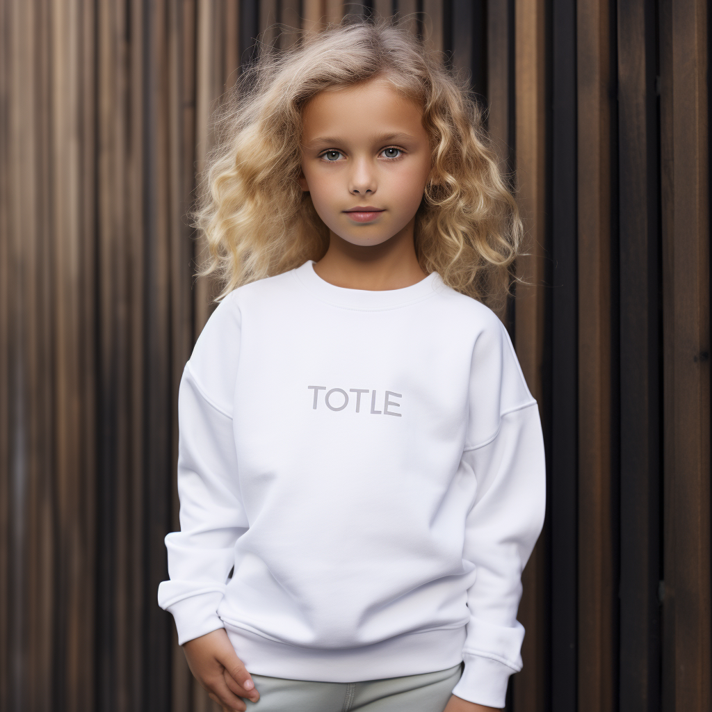 Factory Directly High Quality Soft Cotton Kids Pullover Crewneck Sweatshirt With Custom Logo