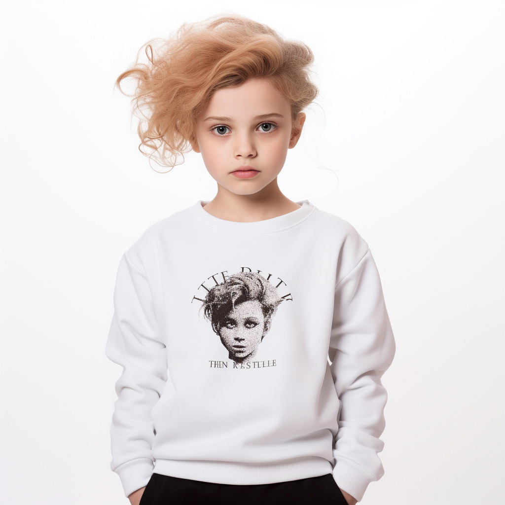 Factory Directly High Quality Soft Cotton Kids Pullover Crewneck Sweatshirt With Custom Logo