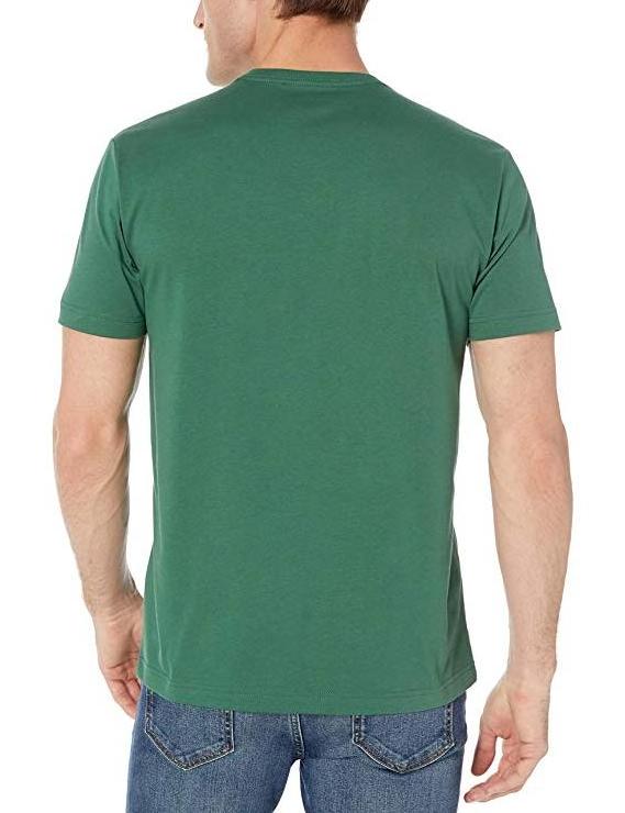 Men 100 cotton custom plain dyed blank v neck short sleeve t shirt with pocket