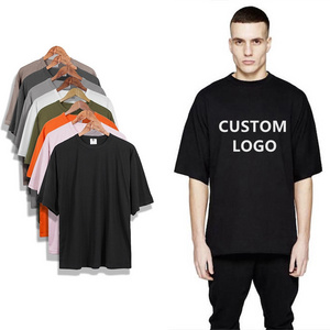 Factory Directly High Quality Custom Graphic Print Oversized Drop Shoulder 100% Heavy Cotton T Shirt