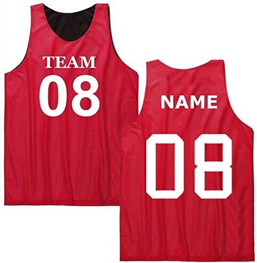 Custom double-sided 100% polyester mesh tank top, men basketball jersey reversible mesh tank top