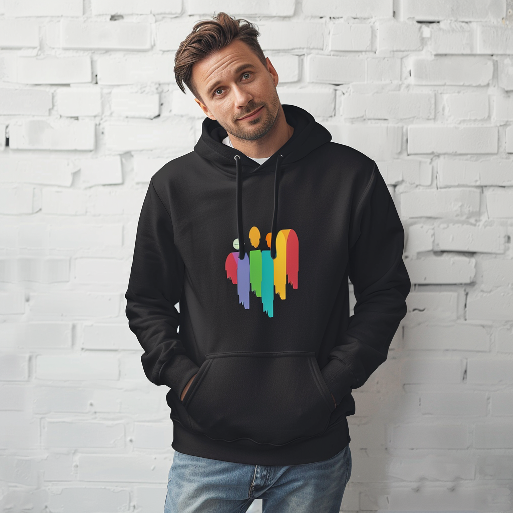 High quality custom logo cotton heavyweight Fleece  Oversized Plus Size Men'S hooded sweatshirt with embroidery logo