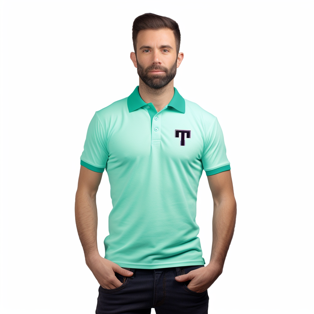 Custom 90 polyester 10 spandex sports golf polo shirts for men