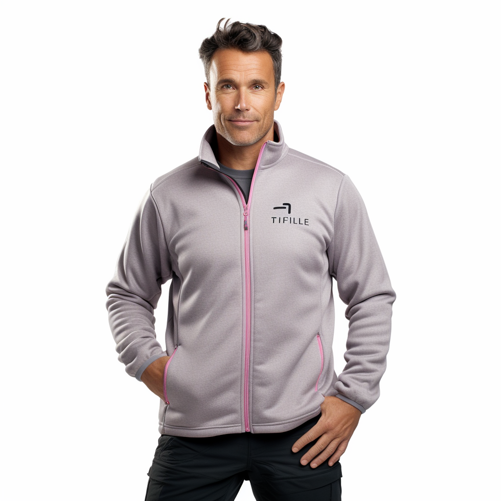 Custom polar fleece full zip up winter warm plus size jacket for men