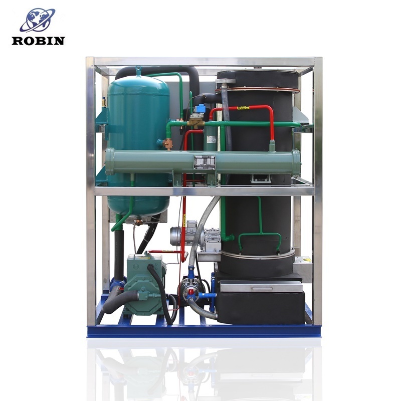 ROBIN High quality crystal ice tube tube ice machine 5 tons   Commercial Crystal Solid Tube Ice Machine 5000kg/Day