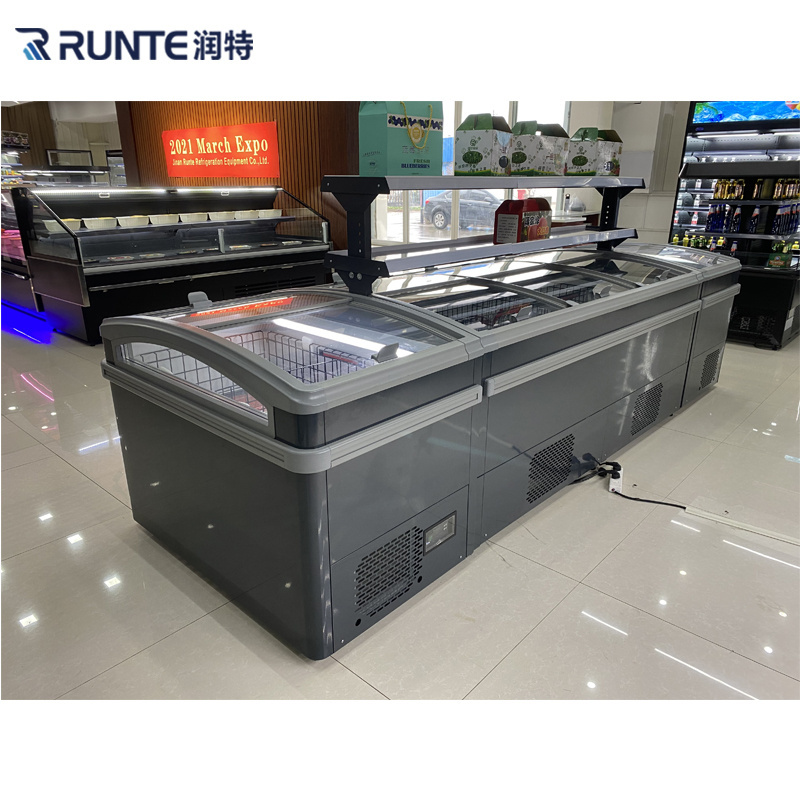 factory price commercial supermarket refrigerator island display refriger cabinet refrigerators freezers for sale