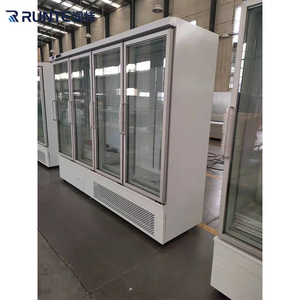 Runte Beverage Energy Drink Glass Door Fridge Cabinet Display Chiller Vertical Cooler red bull fridge display cooler