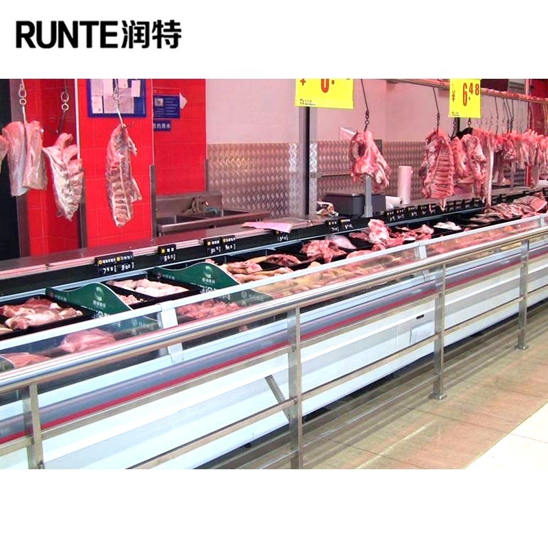 Supermarket/grocery store customized  fresh meat freezer display case for sale