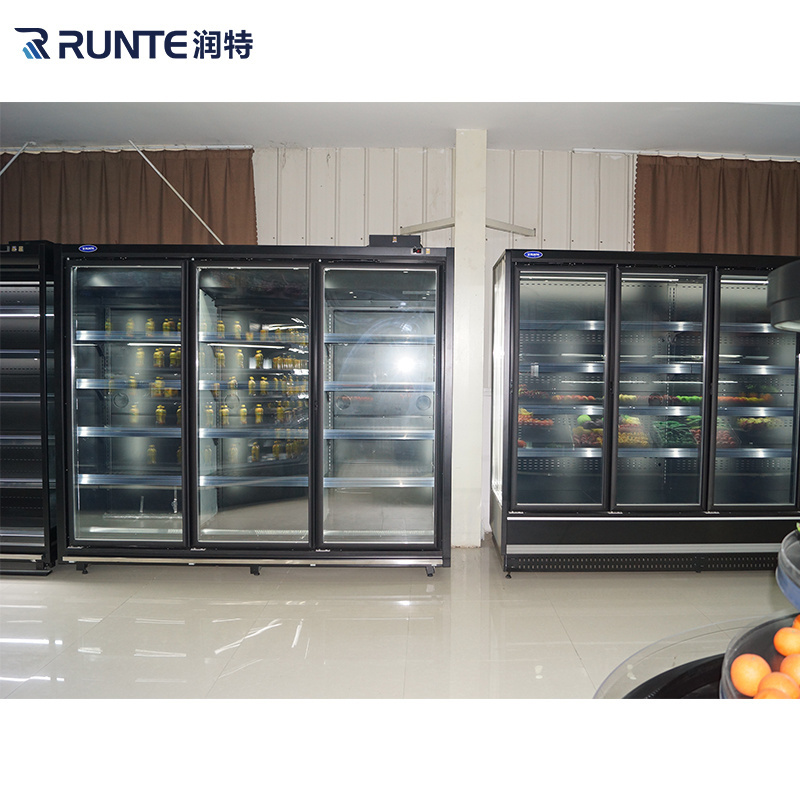 redbull beer cola wine commercial bottle drink refrigerated beverage display standing glass door cooler chiller freezer