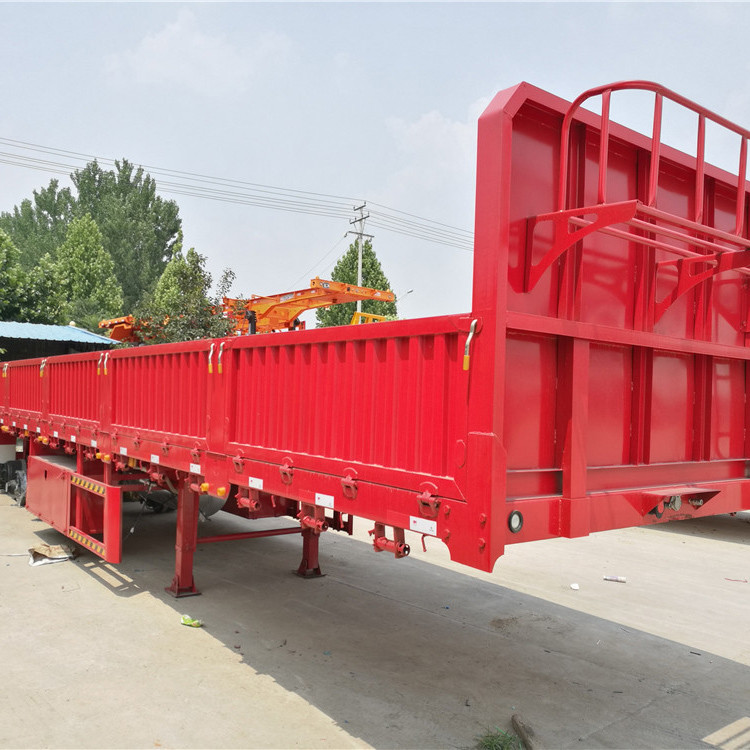 Explosive best-selling 3 axle 60 ton 40 feet sidewall semi-trailer semi-trailer freight trailer with container lock